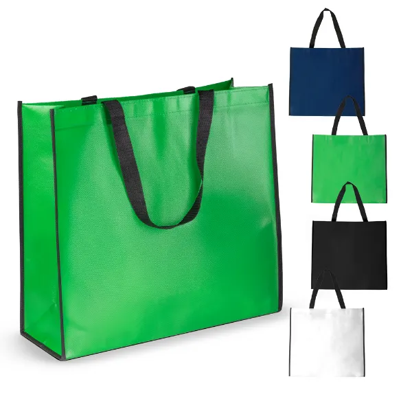 Sacola Personalizada em TNT Laminado 120 gramas 38 x 42 cm